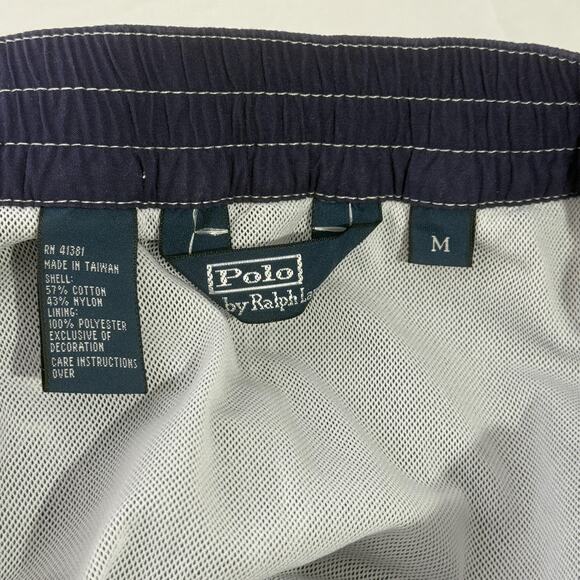 Polo Ralph Lauren Swim Trunks Mens Medium Nautical Flag Board Shorts Beach - Picture 3 of 6